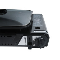 Portable 1 Burner Grill Stove W/ Pan (Disp.Cyl)