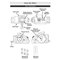 Xlt 12V Electric Trailer Winch 10000Lb Pull