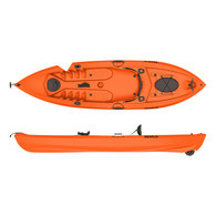 10' Fishing Kayak W/Wheel & Rodholders (Collect Only)