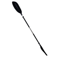 Black Asymetric Kayak Paddle 217cm 2-pc