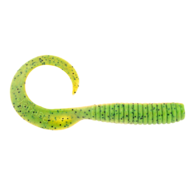 Gulp Alive Softbait 6" Grub Lime Tiger Glow - Tub