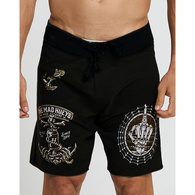 Bone To Be Wild Boardshort - Black