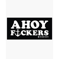 Ahoy Fkrs Sticker - Black
