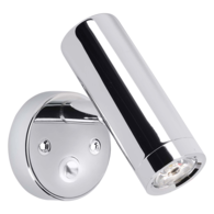 12v Chrome Wall Mount Cabin Light - Cool White LED - Swivel 