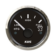 Holding Tank Gauge - SS/Black 52mm