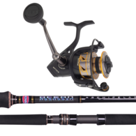 Battle III 6000 / Ocean Assassin 7'7" PE 4-6 Topwater Spin Combo 2-Piece