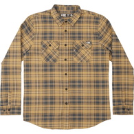 Boatyard Tech Long Sleeve Woven Flannel Shirt - Workwear Brown