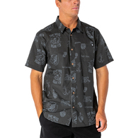 Distorted Short Sleeve Shirt - Black