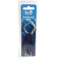 Feathered Skippy Lure 9.5cm - Black/Purple 