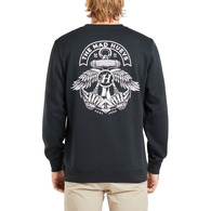 Double Fkd Anchor Crew Fleece - Black