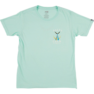 Tailed Boyfriend Womens Short Sleeve T-Shirt - Sea Foam