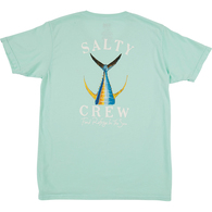 Tailed Boyfriend Womens Short Sleeve T-Shirt - Sea Foam
