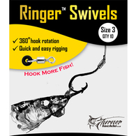 Bait Rigging O-Ring Swivels - Size 3 - Qty 10 (10/0-12/0) 