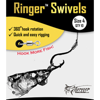 Bait Rigging O-Ring Swivels - Size 4 - Qty 10 (12/0-20/0)