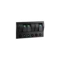 6-Way LED Sealed Switch Panel with Circuit Breaker Protection
