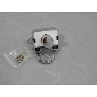 Cupboard Cabinet/Door Push button Catch Lock - Chrome 