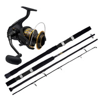 BG 6500 / BG Bluewater S56 5'6" PE 5-8 Spin Jigging Combo with Braid