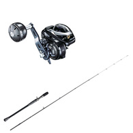 Grappler 300HG / Blackout Engetsu 6'6" 10-20LB Slowjig Boat Combo 2-Piece