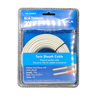 Twin Core Sheathed Tinned Cable 2mm 5 amp (10m-pk)