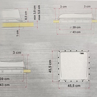 Crystal Roof Vent 40 X 40Cm