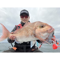 Grumpy Fish Led Kabura Jig - On Fire Orange
