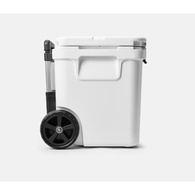 Roadie 60 Ice Box With Wheels And Telescopic Handle - White - 54 Litre