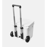 Roadie 60 Ice Box With Wheels And Telescopic Handle - White - 54 Litre