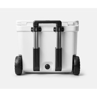 Roadie 60 Ice Box With Wheels And Telescopic Handle - White - 54 Litre