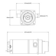 24V Electric Toilet Part- Motor And Pump Assembly