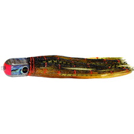 Elk Hunt Game Lure - 8" Brown-Gold Orange / Gold Dot 