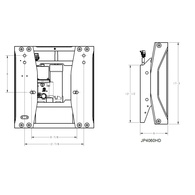 Dometic Hydraulic 8" Setback Jack Plate To 300Hp 