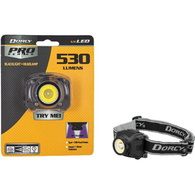 530 Lumens Headlamp w/ UV-Spot-Flood Modes w/batteries