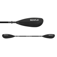 Quality Black Alloy Asymetric Kayak Paddle 220cm 2-pc (w/EVA Grips)