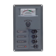 900-AM 4 Switch 12v Circuit Breaker Panel with Analogue Meter 