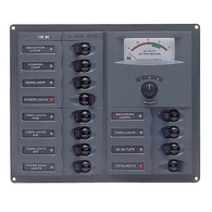 902-AM 12 Switch 12v Circuit Breaker Panel w/Analogue