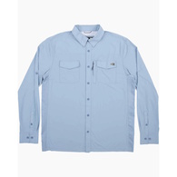 Charter Tech Long Sleeve Shirts - Marine Blue 