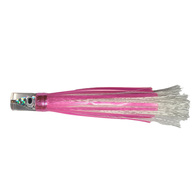 Zipper 8" Silver Head (white/pink) skirted lure 