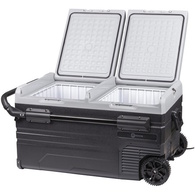 75L Rovin Dual Zone Portable Fridge Or Freezer W/Wheels 
