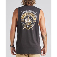Fk off Im fishing short sleeve muscle tee - vintage black