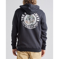 Foaming Shark Fleece Pullover Hoodie - Black