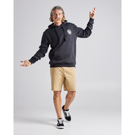 Foaming Shark Fleece Pullover Hoodie - Black