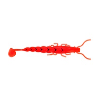 MadEyes - Paddle Prawn Fluoro Orange SoftBait- 4 Pack 