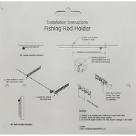 Wall Or Ceiling Mount Rod Holder - 2 Rod Interlockable