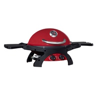 Ziggy LPG BBQ Twin Grill Classic Chilli Red