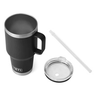 Rambler 35Oz (1035Ml) Mug With Straw - Black
