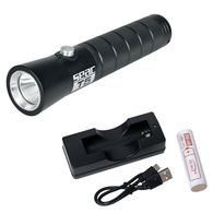 t5 Waterproof 300 lumen Dive Torch with Recharge kit
