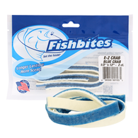 Longer Lasting E-Z Crab Strip Baits - Blue/White 1/2" x 12" (2 Pk)