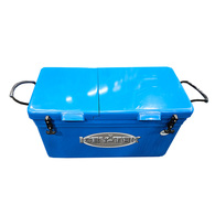 Long Ice Box Split Lids 70 Litre Blue  