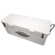 Long Ice Box Split Lids 160 Litre White