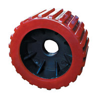 Economy Trailer Wobble Roller Wheel 110mm /Bore 26mm - Red (each)